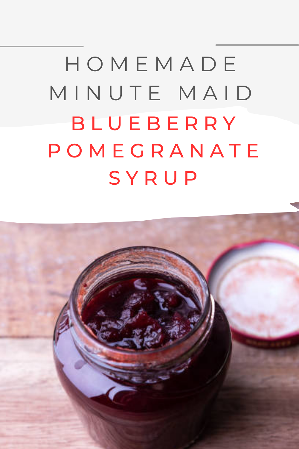Minute Maid blueberry pomegranate syrup 