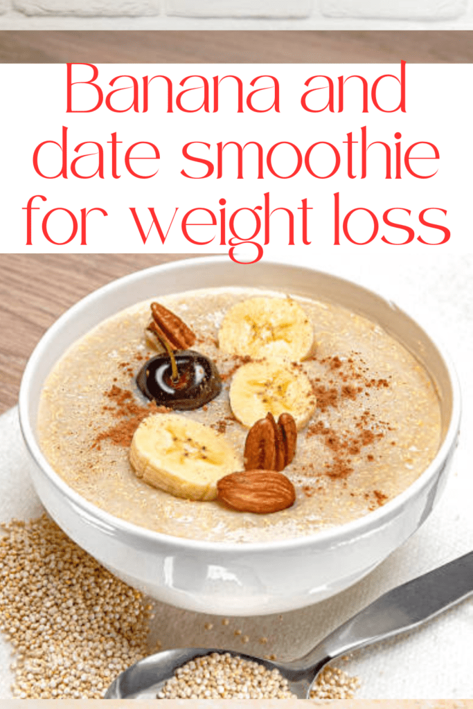 Date and banana smoothie 