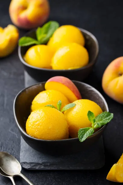 Peach sorbet recipe