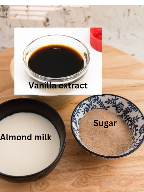 Almond milk whipped cream